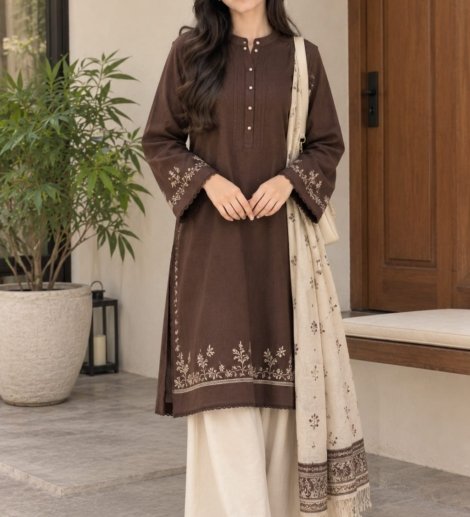 Embroidered Winter 3-Piece Suit